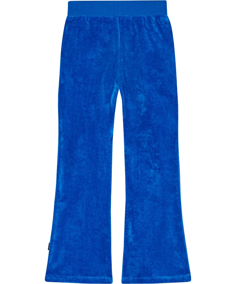 Molo Adoria Velour Pants - Lapis Blue FINAL SALE