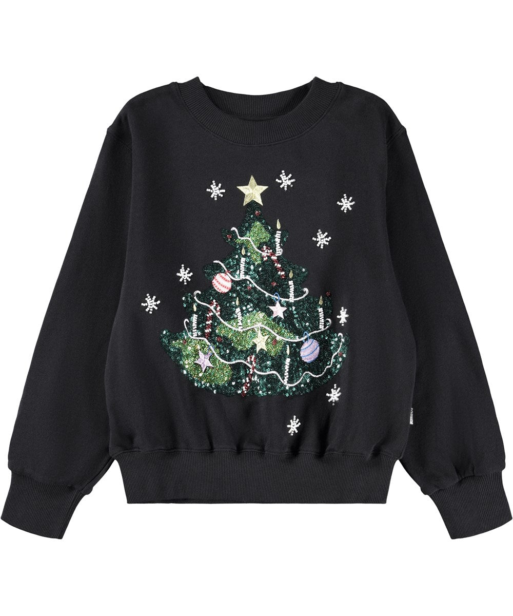 Molo Marge Sequined Pullover - Christmas Tree