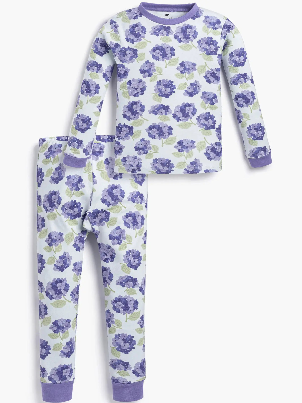 Two Piece Pajamas - Hydrangeas
