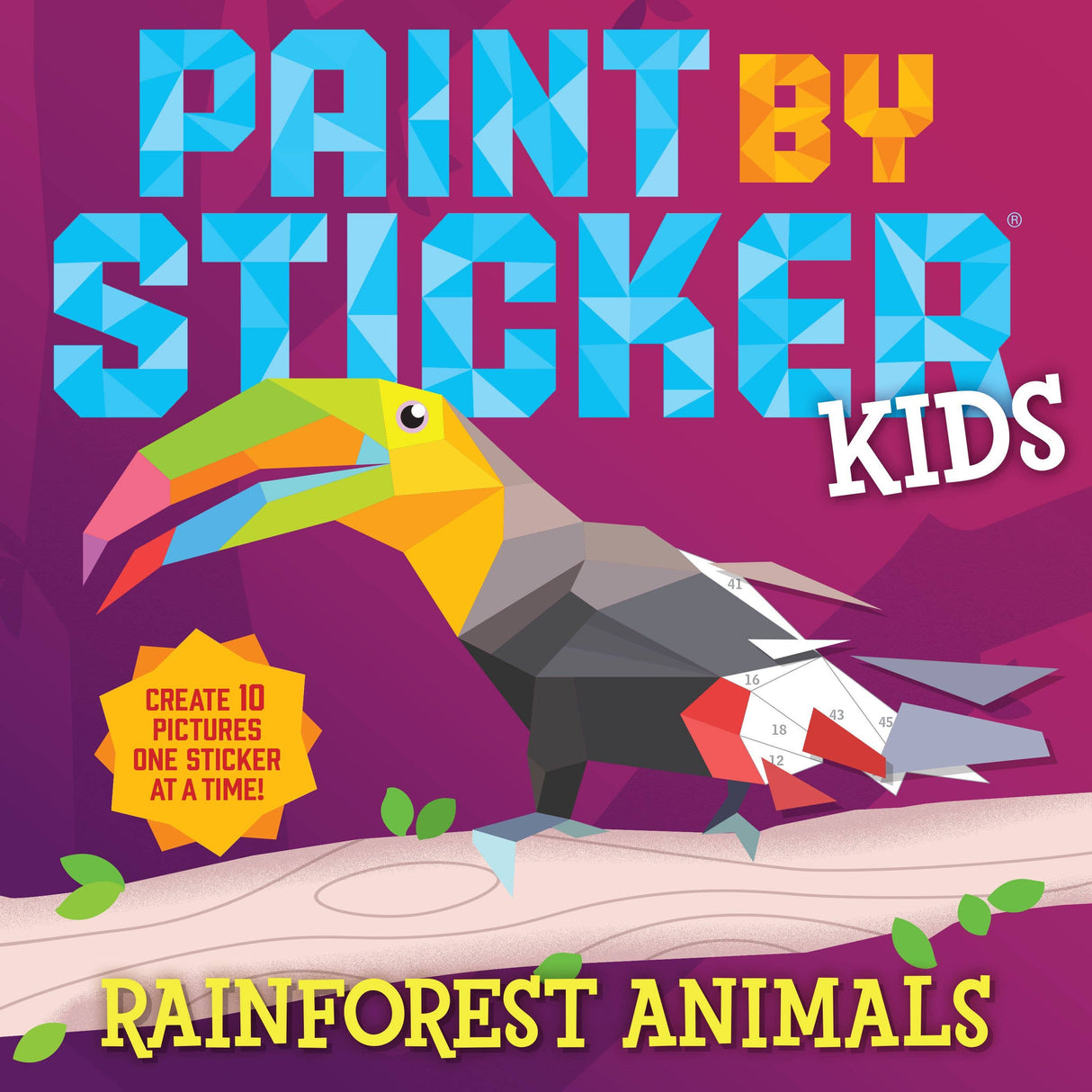 Paint by Sticker Kids - Rainforest Animals