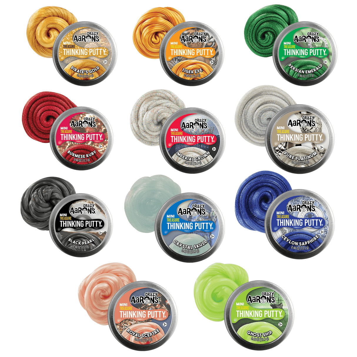 Crazy Aaron's Thinking Putty Mini Tin - Treasure Surprise