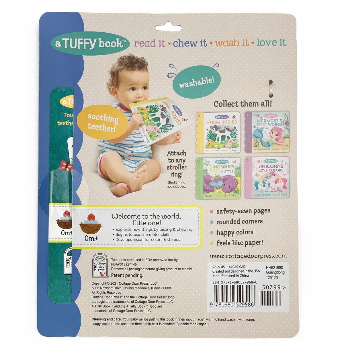 Tuffy Teether Book - Farm Babies