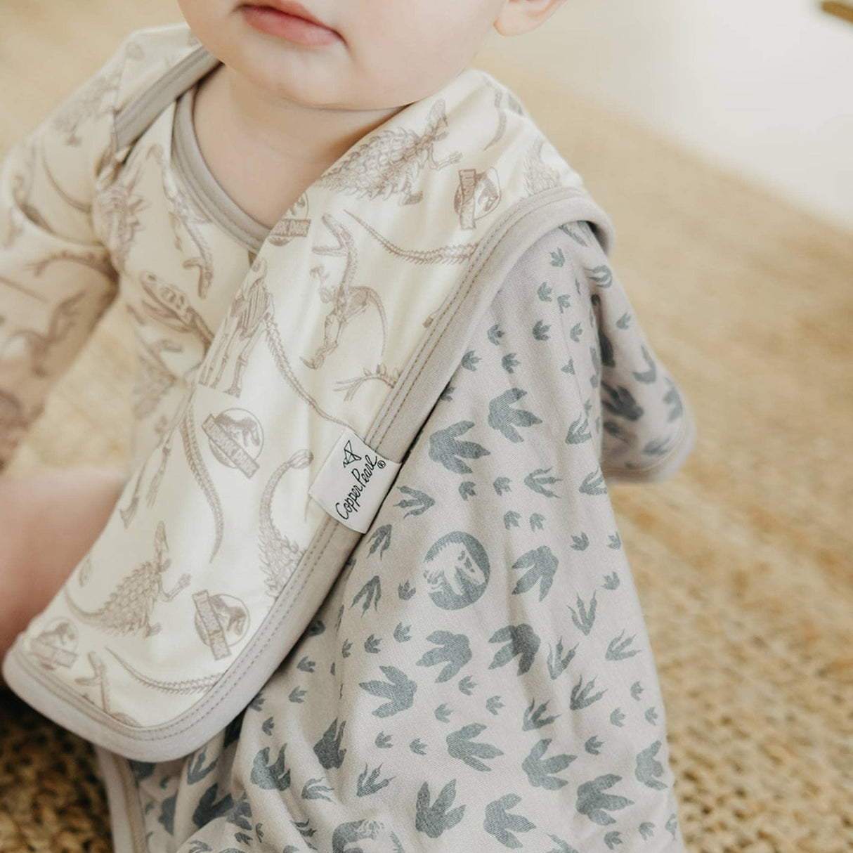 Three-Layer Security Blanket Set - Jurassic Park Fossils