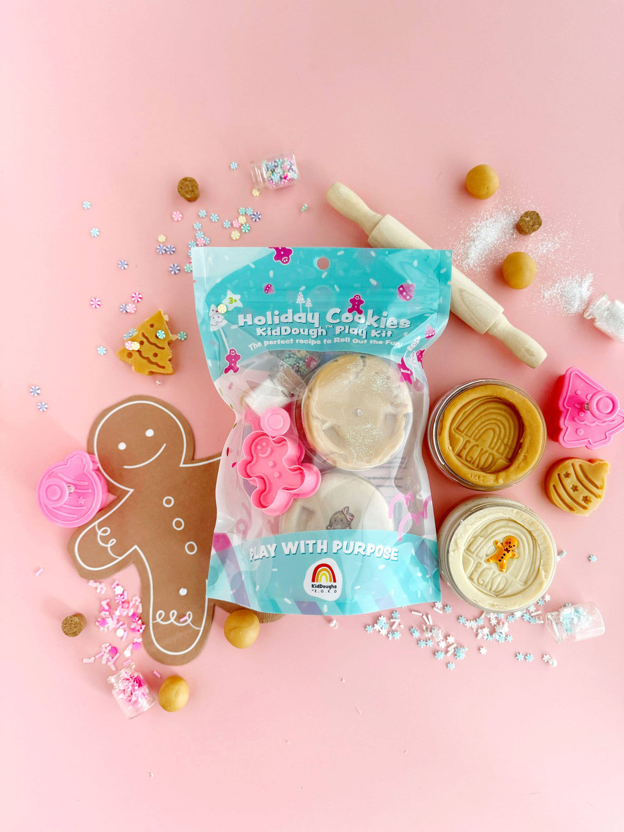 KidDough Play Kit - Holiday Cookies
