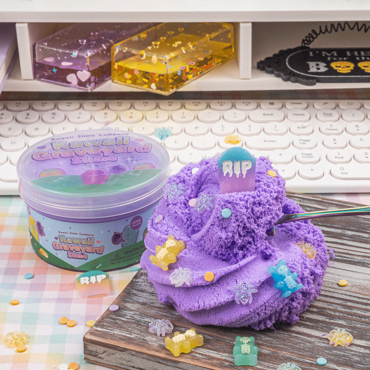 Kawaii Slime - Kawaii Graveyard Cloud Creme Slime