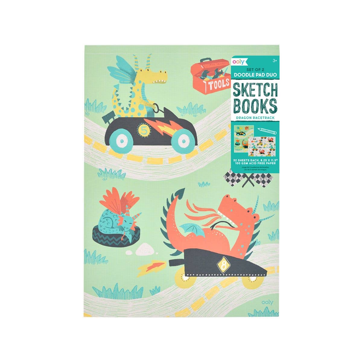Doodle Pad Duo - Dragon Race Tracks