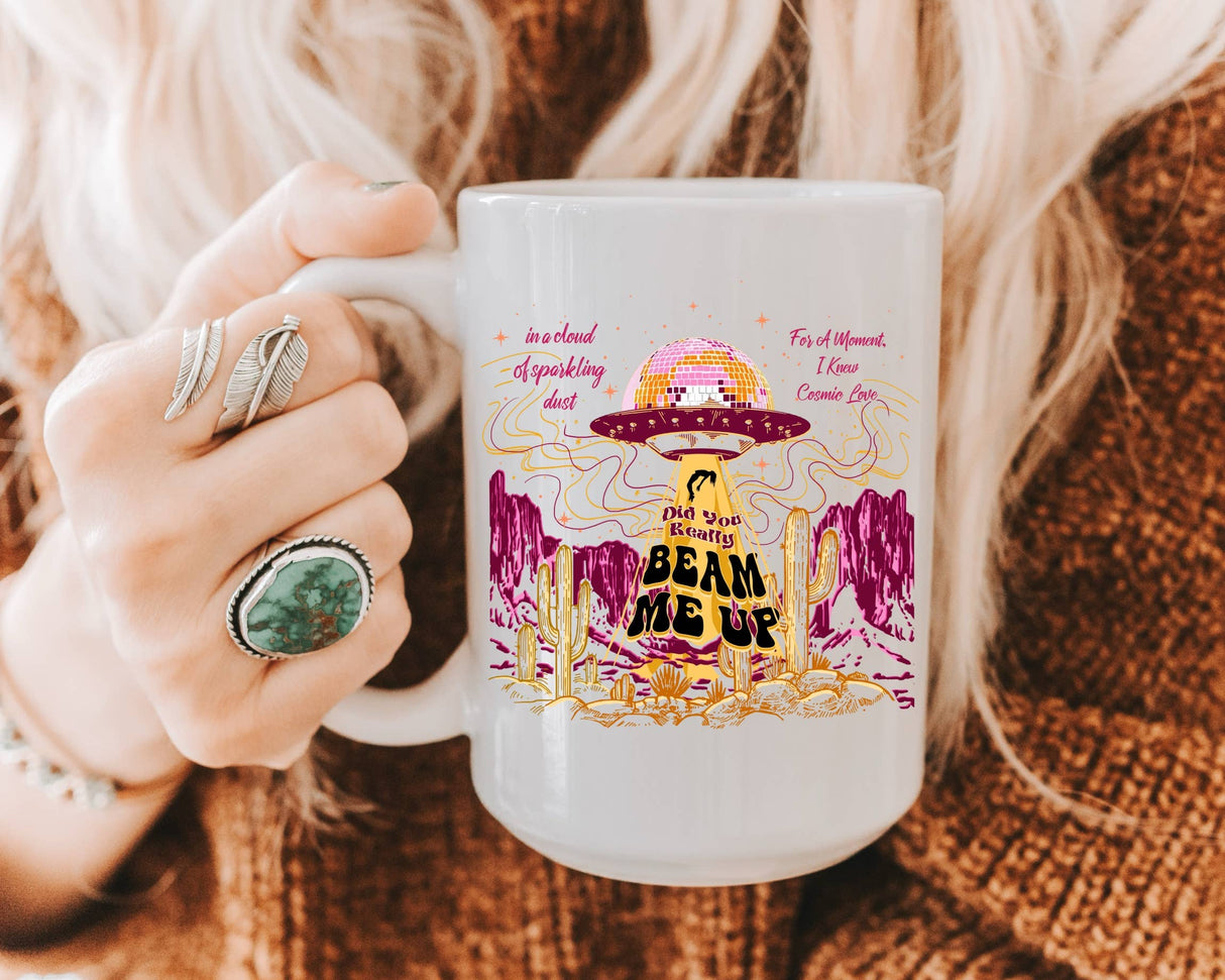 Swiftie Mug - Did You Really Just Beam Me Up FINAL SALE