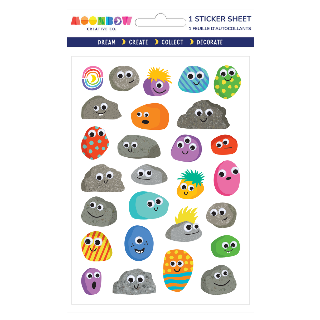 Moonbow Creative Co Stickers - Pet Rock Party