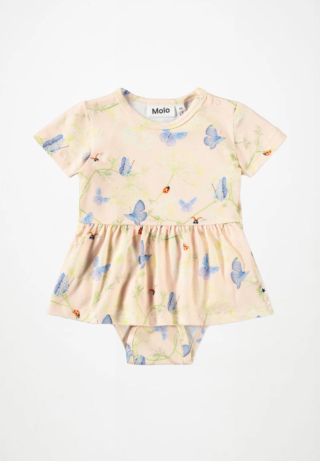 Molo Frannie Skirted Bodysuit - Butterflies Cloud