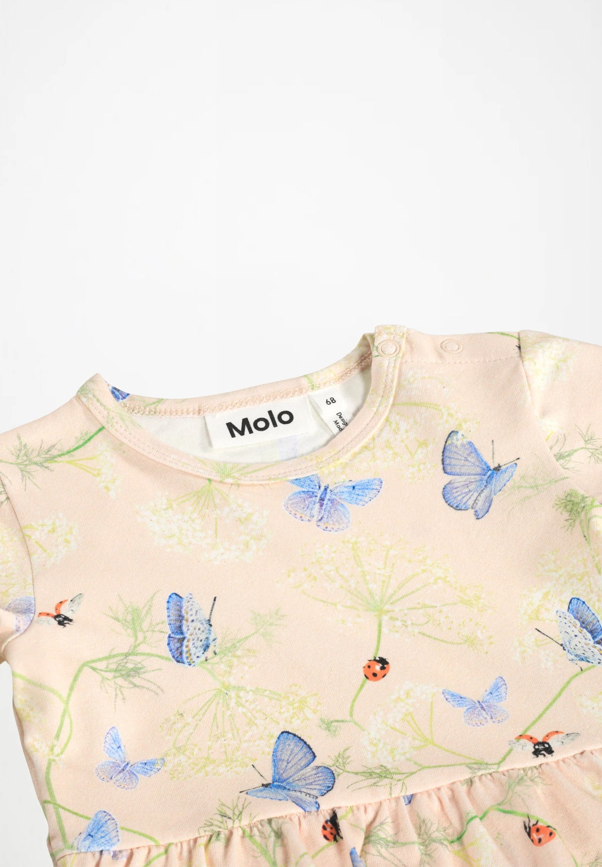 Molo Frannie Skirted Bodysuit - Butterflies Cloud