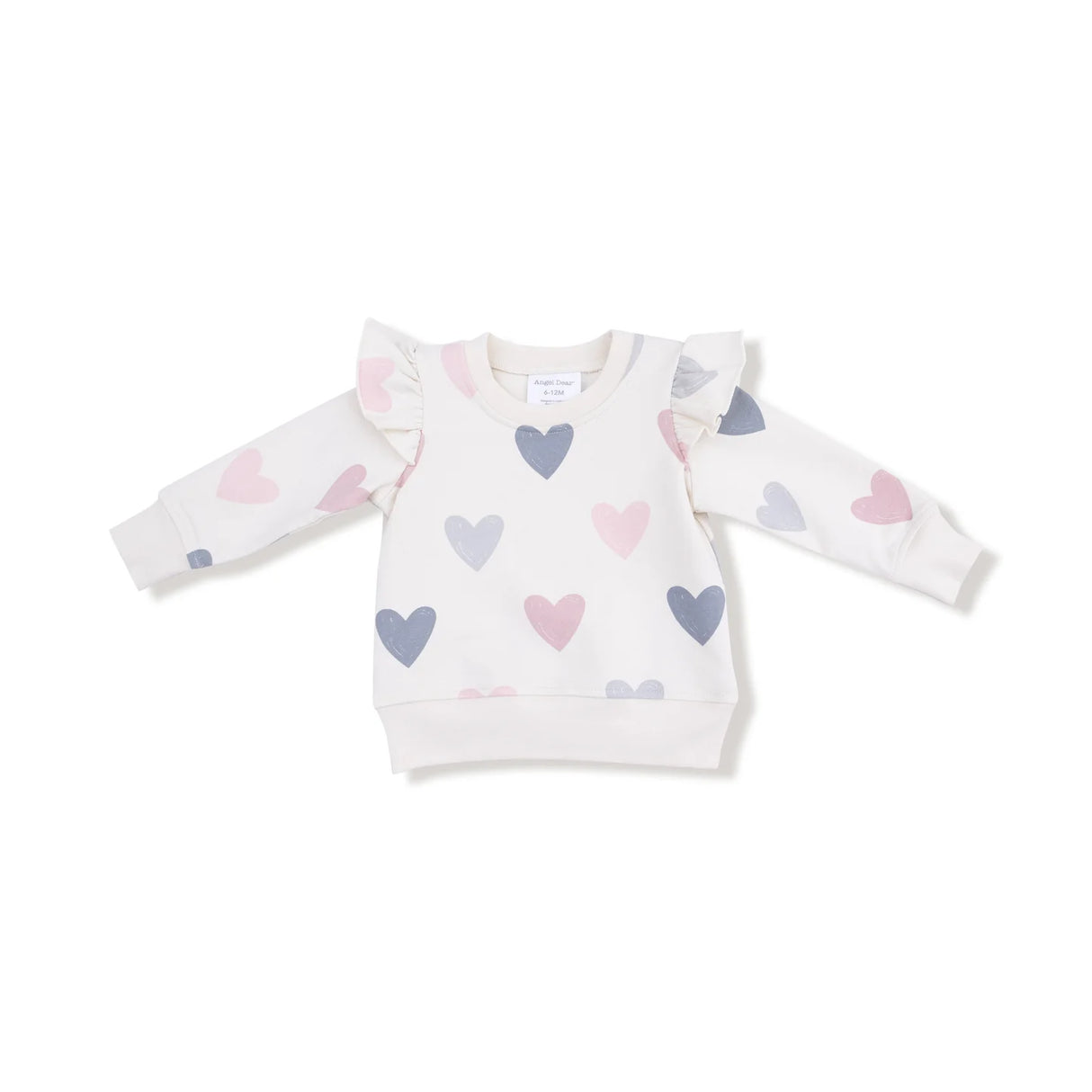 Ruffle Sweatshirt - Hearts
