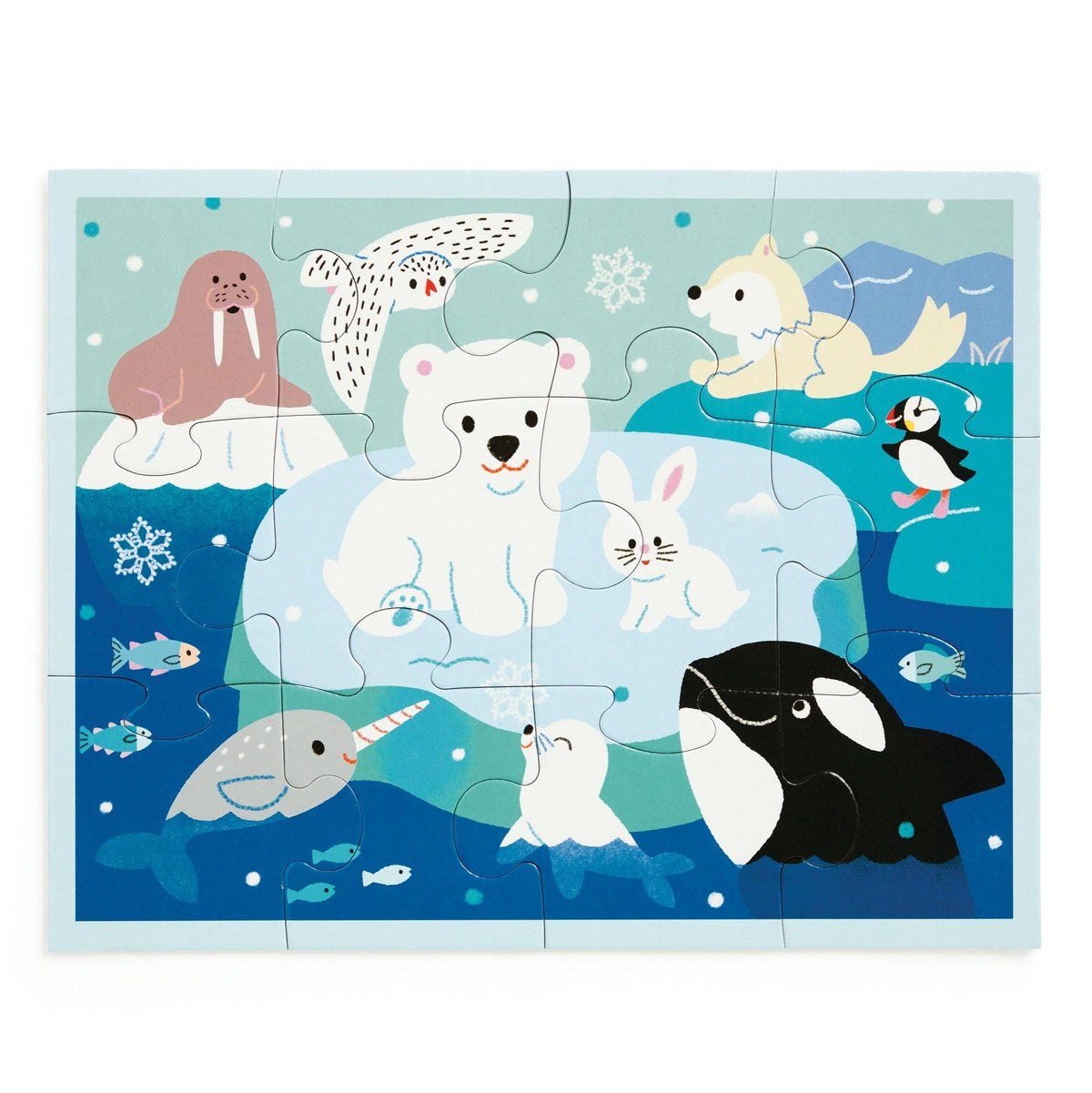 12 Piece Pouch Puzzle - Arctic Friends