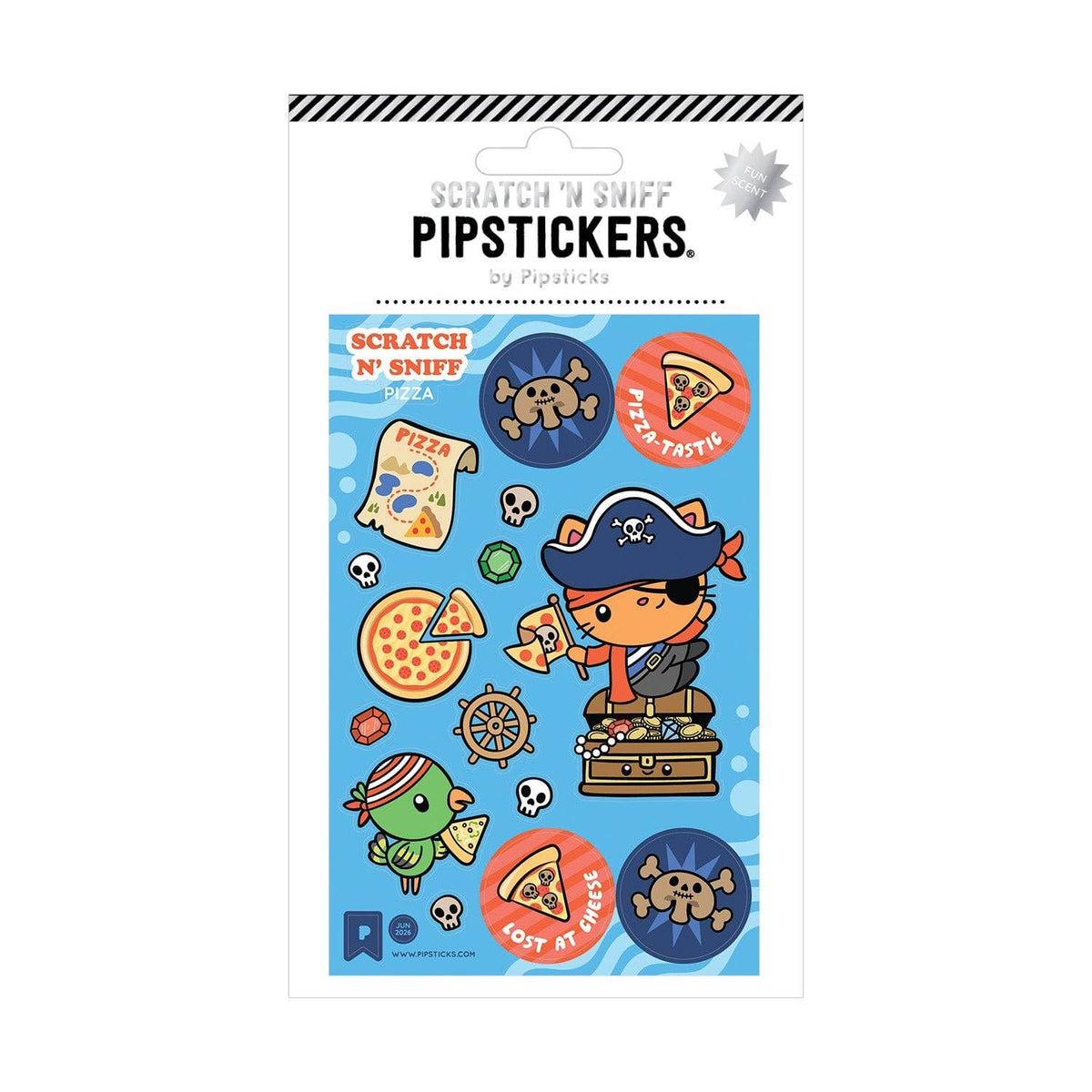 Pipstickers - Pirate Pizza Party Scratch 'n Sniff