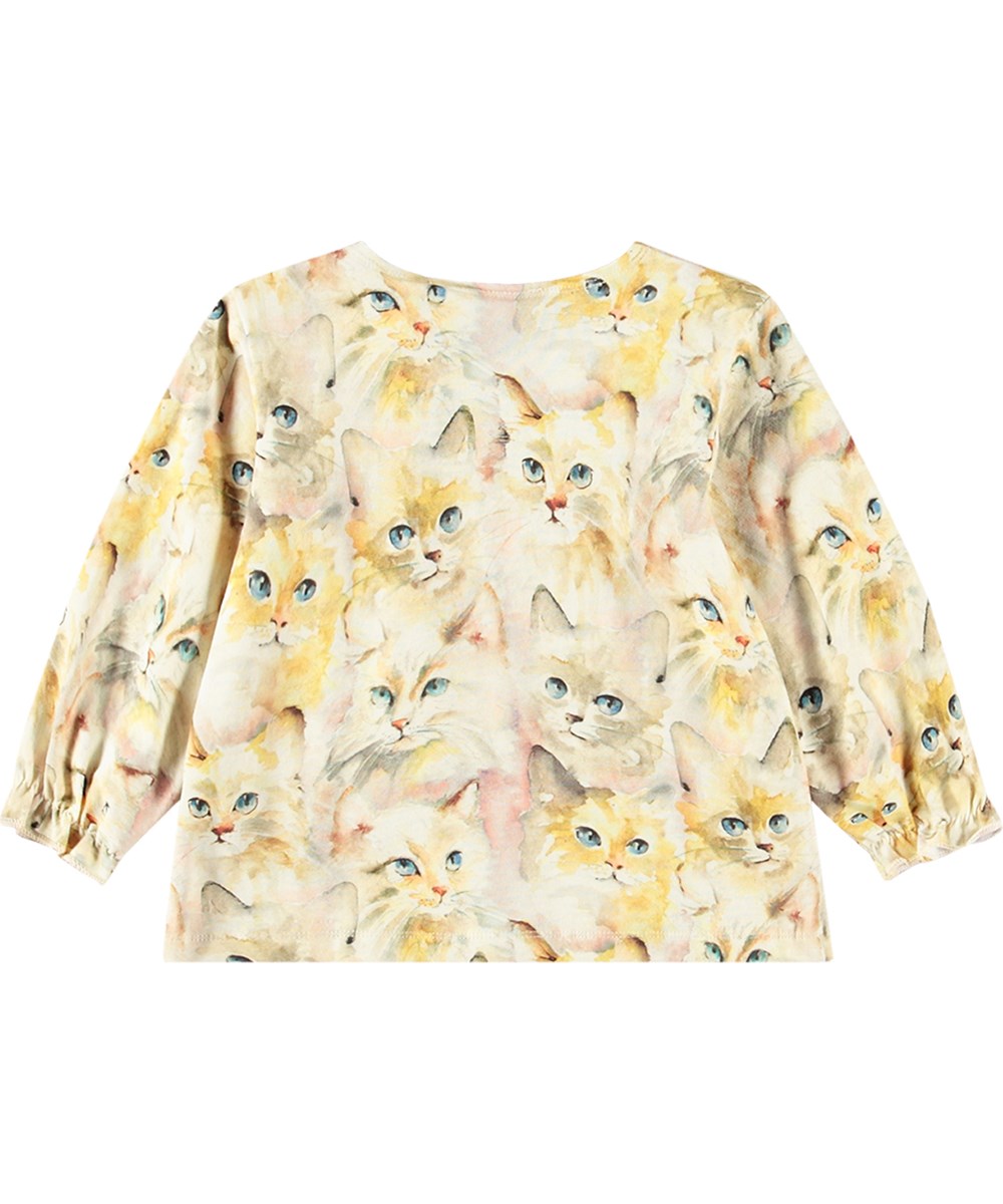 Molo Elina Tee - Aquarelle Cats FINAL SALE
