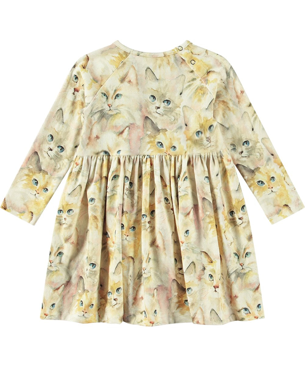 Molo Charmaine Dress - Aquarelle Cats FINAL SALE