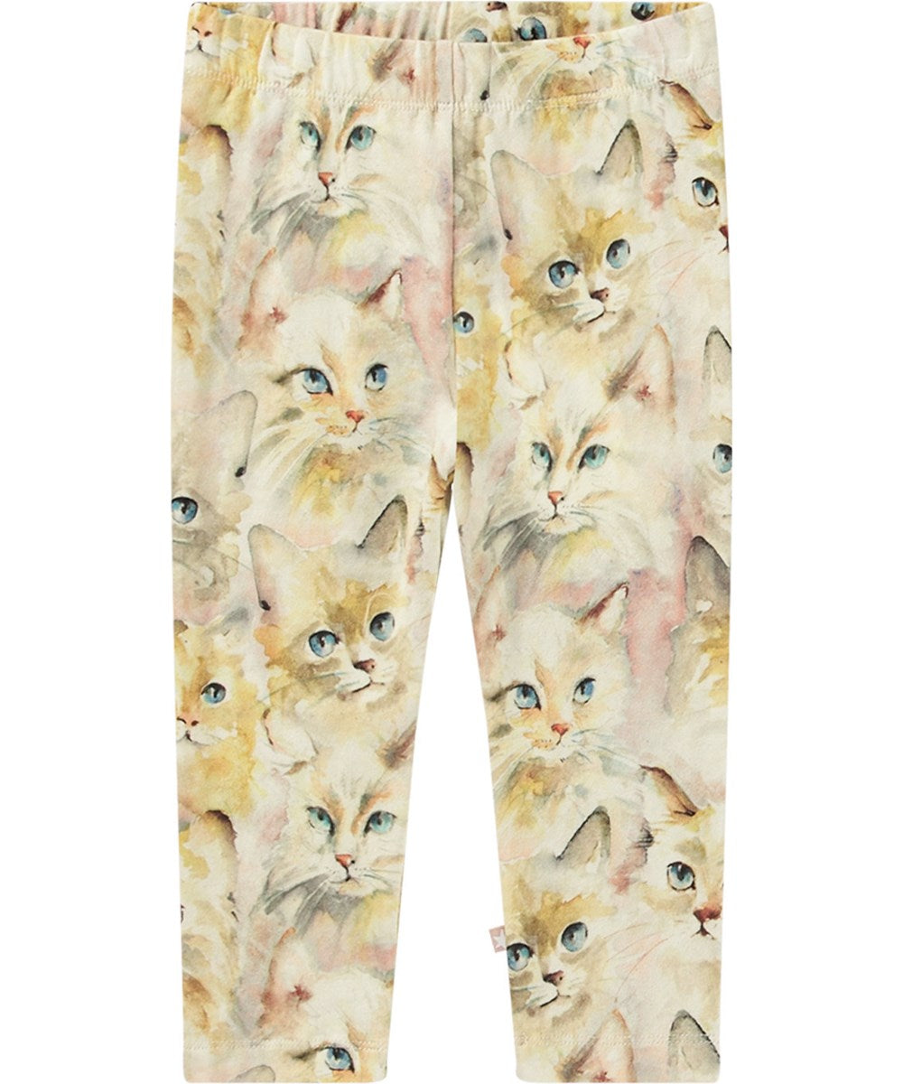 Molo Stefanie Leggings - Aquarelle Cats FINAL SALE