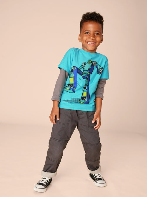 Layered Sleeve Tee - Robot FINAL SALE