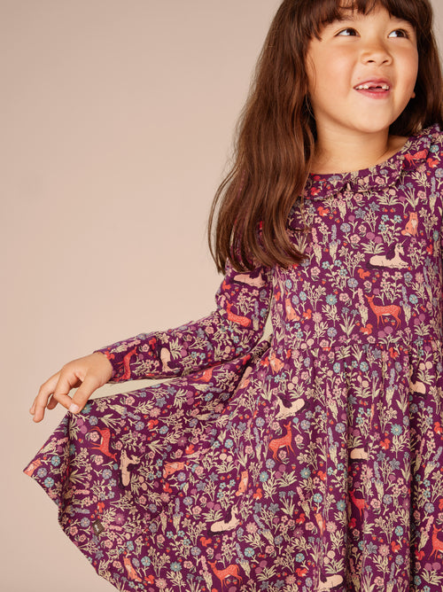 Ruffle Collar Ballet Dress - Scottish Woodland Wonders FINAL SALE