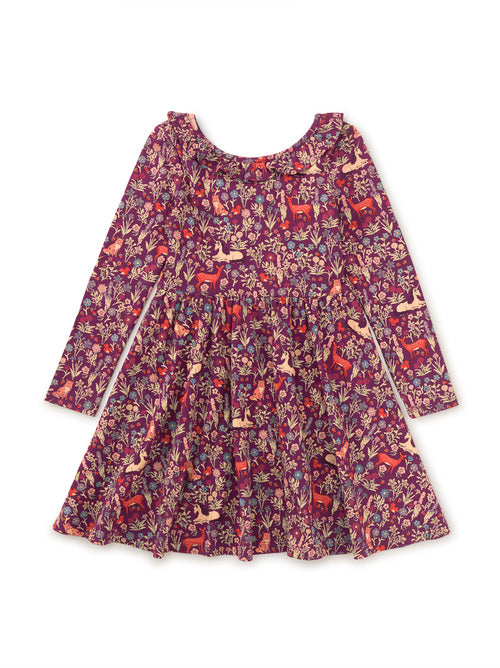 Ruffle Collar Ballet Dress - Scottish Woodland Wonders FINAL SALE