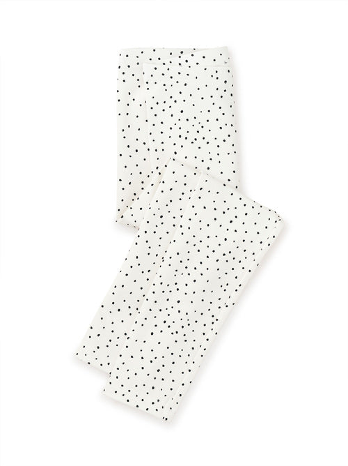 Printed Leggings - Ink Bot Dot In Chalk FINAL SALE