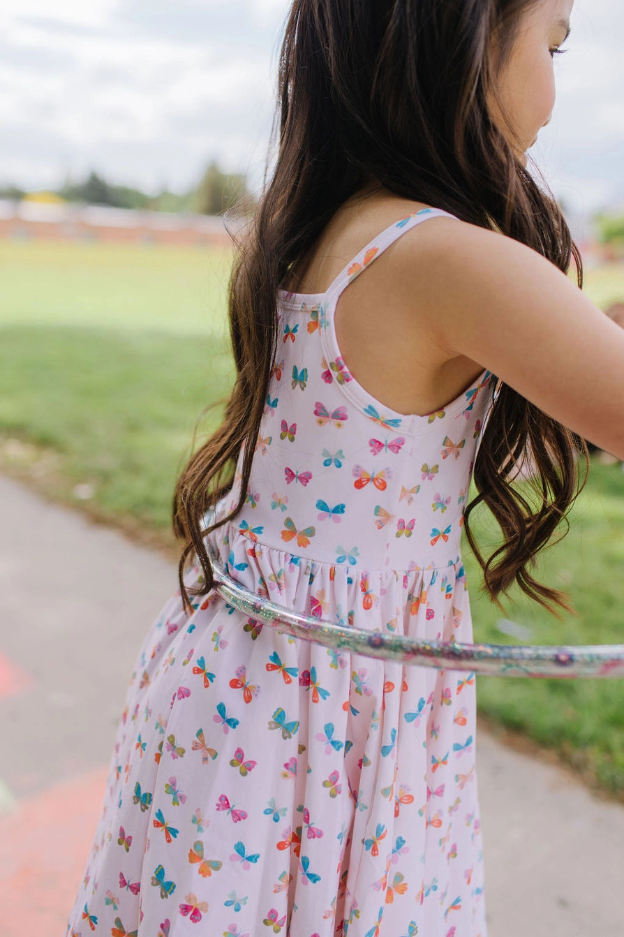 Camila Dress - Butterfly Rainbow