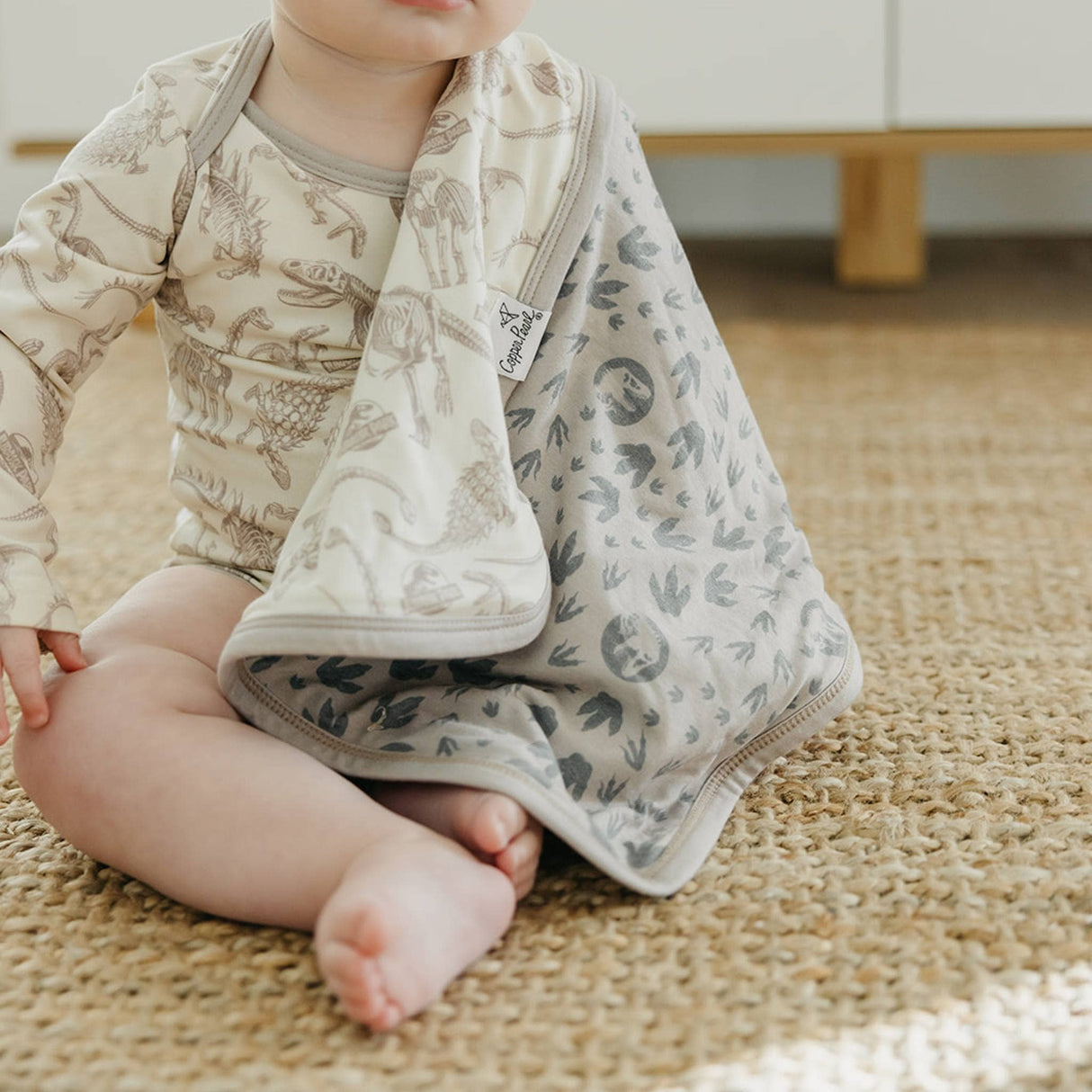 Three-Layer Security Blanket Set - Jurassic Park Fossils