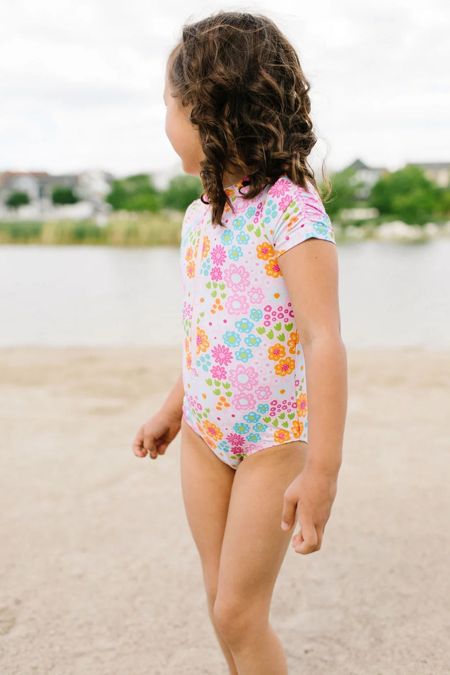 Zoey Swimsuit - Pink Flowers FINAL SALE