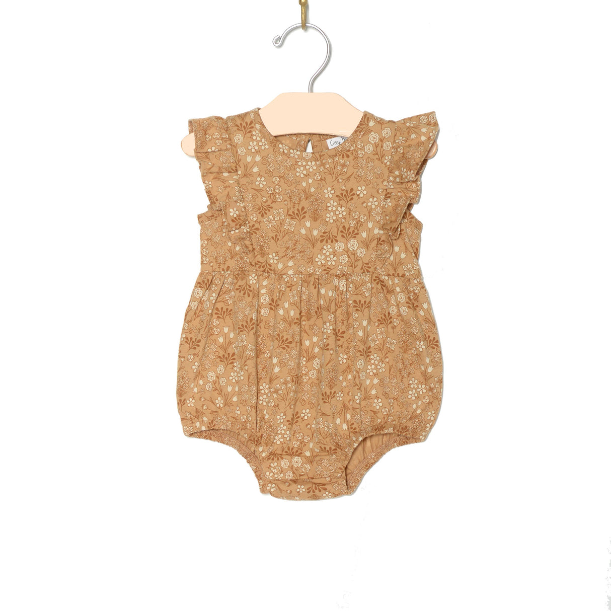 City Mouse Flutter Front Romper - Golden Garden