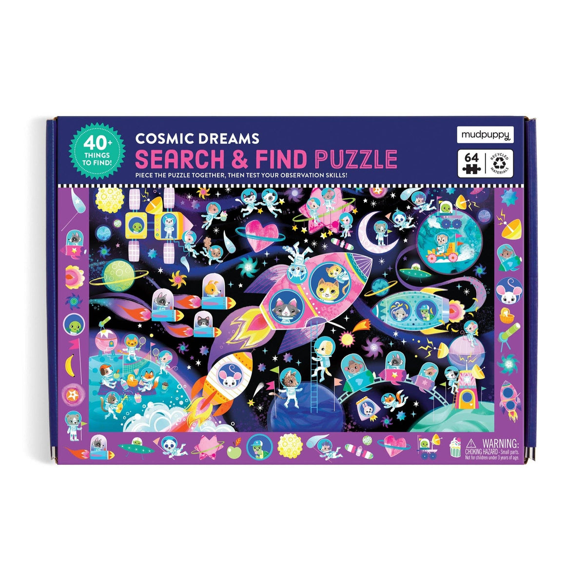 64 Piece Search & Find Puzzle - Cosmic Dreams