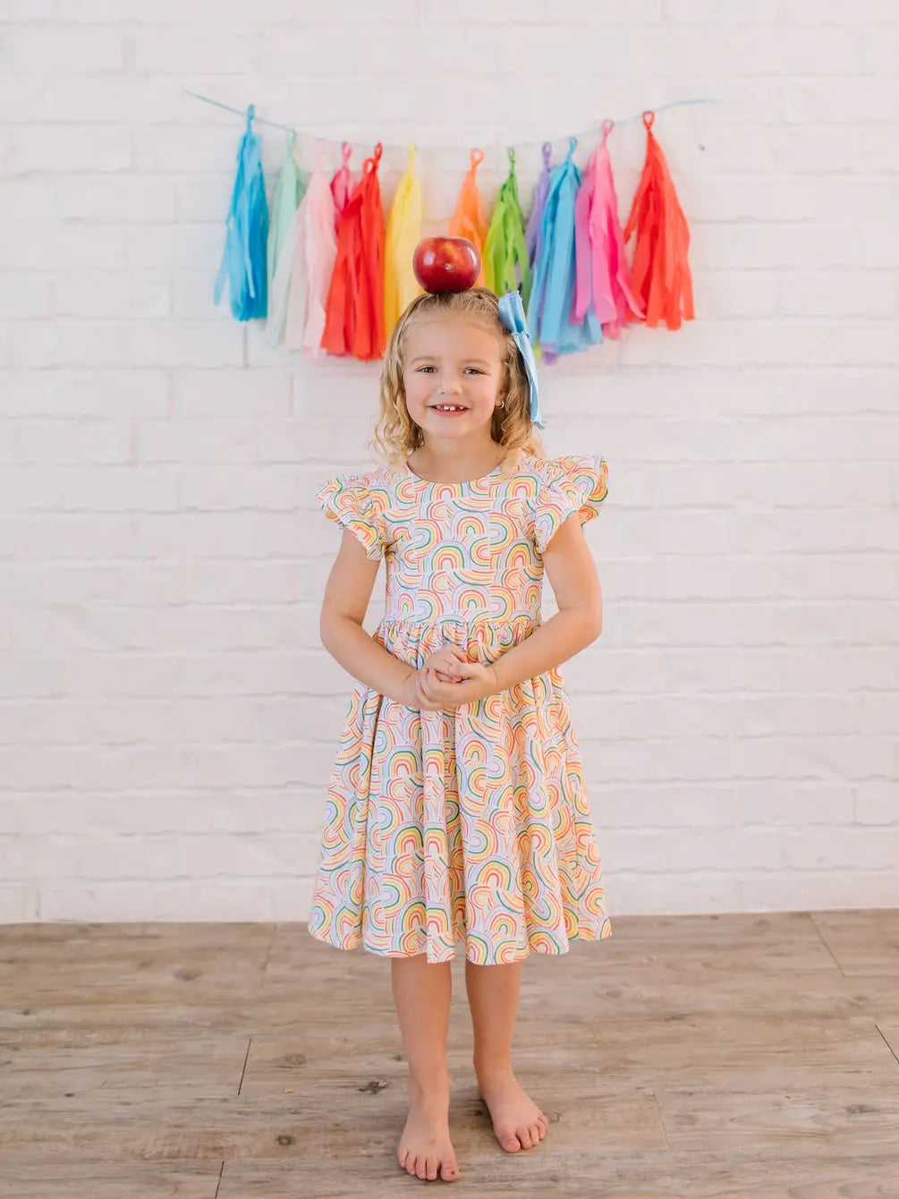 Olivia Dress - Primary Rainbow FINAL SALE