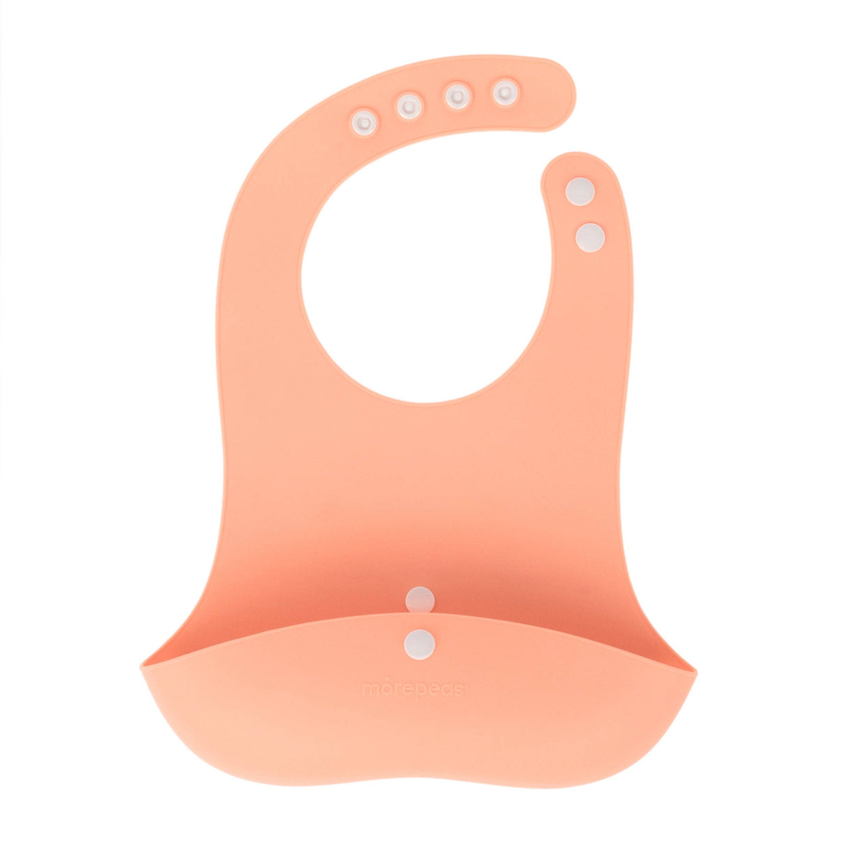 Roll & Snap Bib - Peach