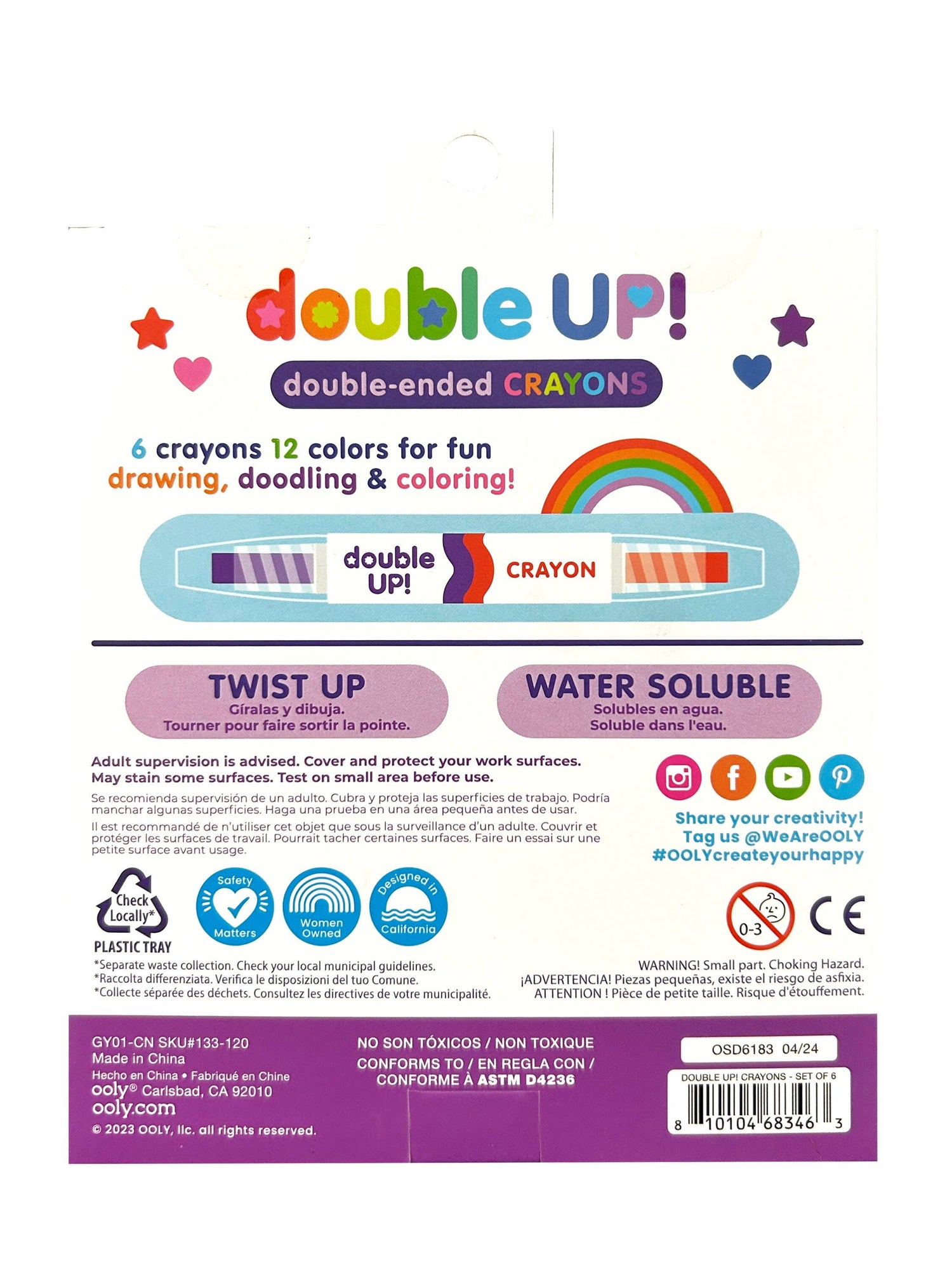 Double Up! Double-Ended Crayons
