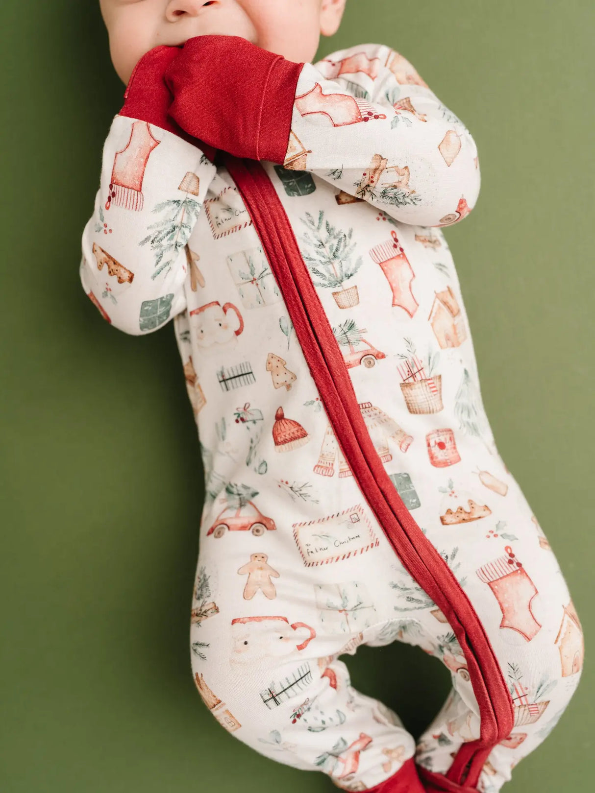 Bamboo Convertible Footie - Merry Moments