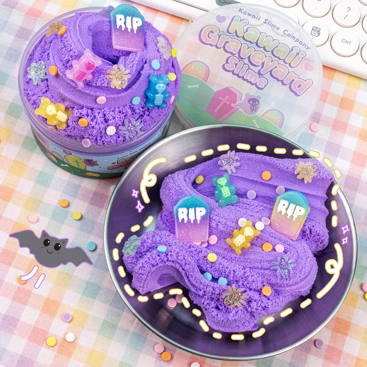 Kawaii Slime - Kawaii Graveyard Cloud Creme Slime