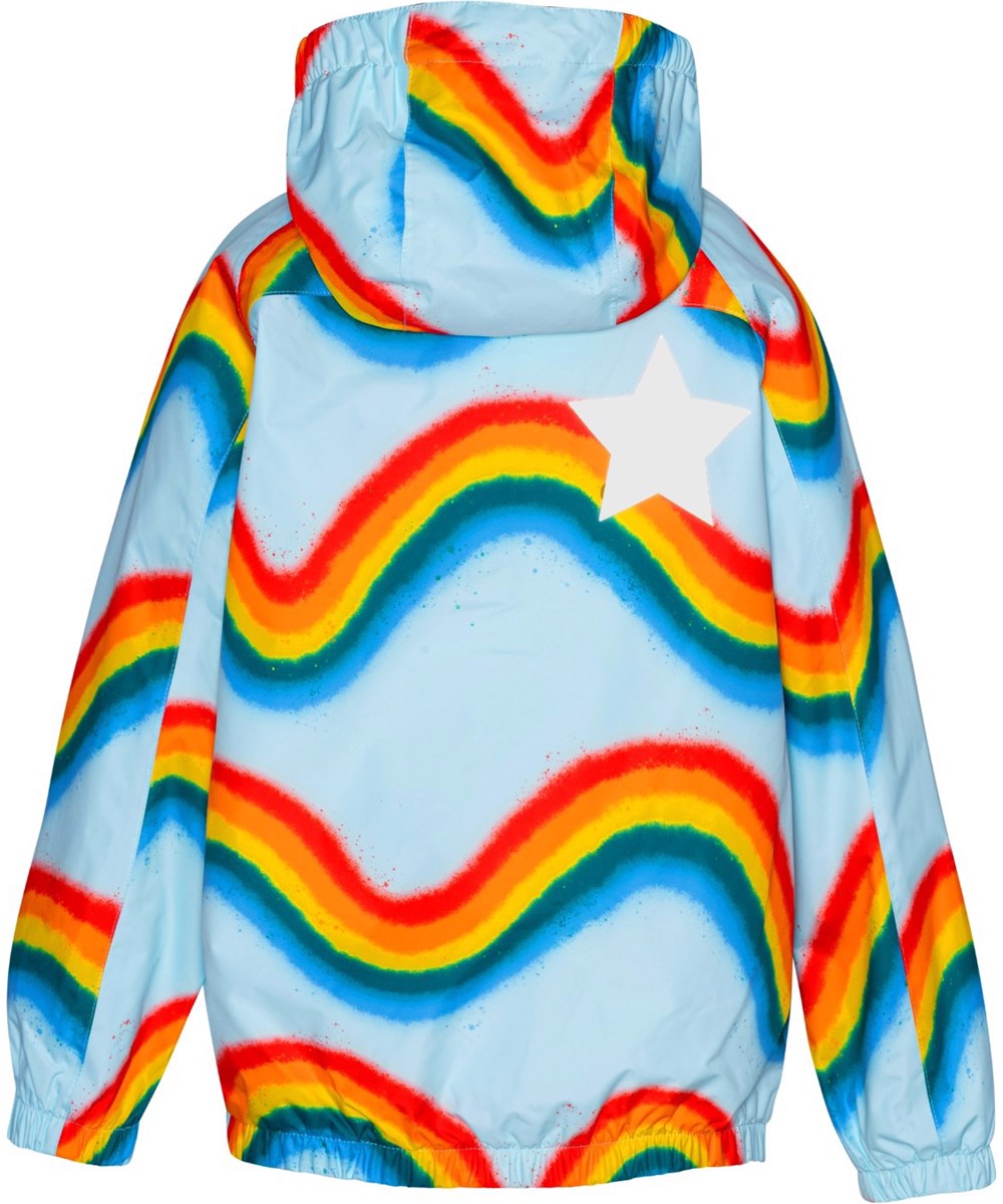 Molo Waiton Rain Jacket - Rainbow Waves FINAL SALE