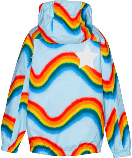 Molo Waiton Rain Jacket - Rainbow Waves FINAL SALE