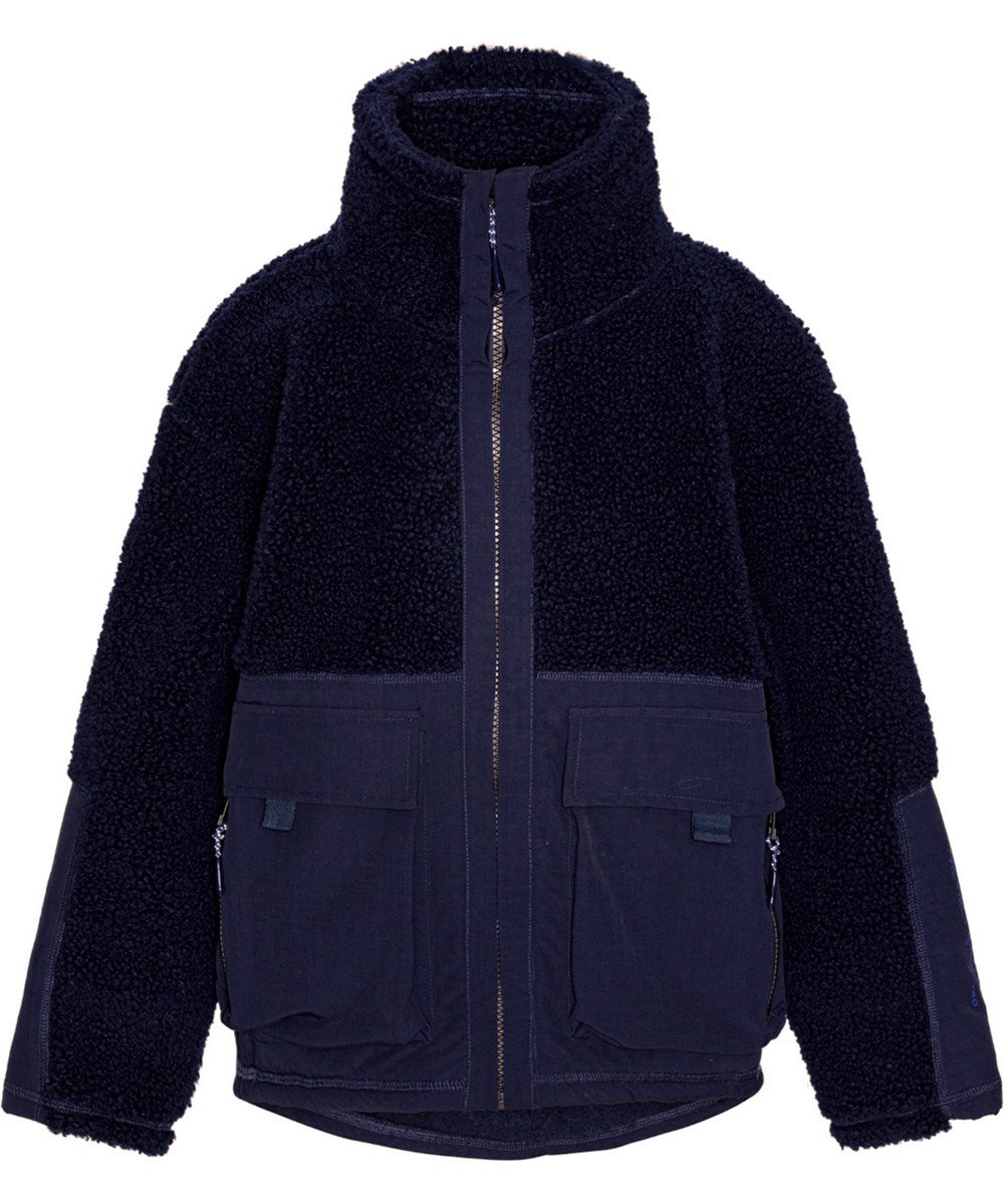 Molo Utha Zip Front Jacket - Dark Night FINAL SALE