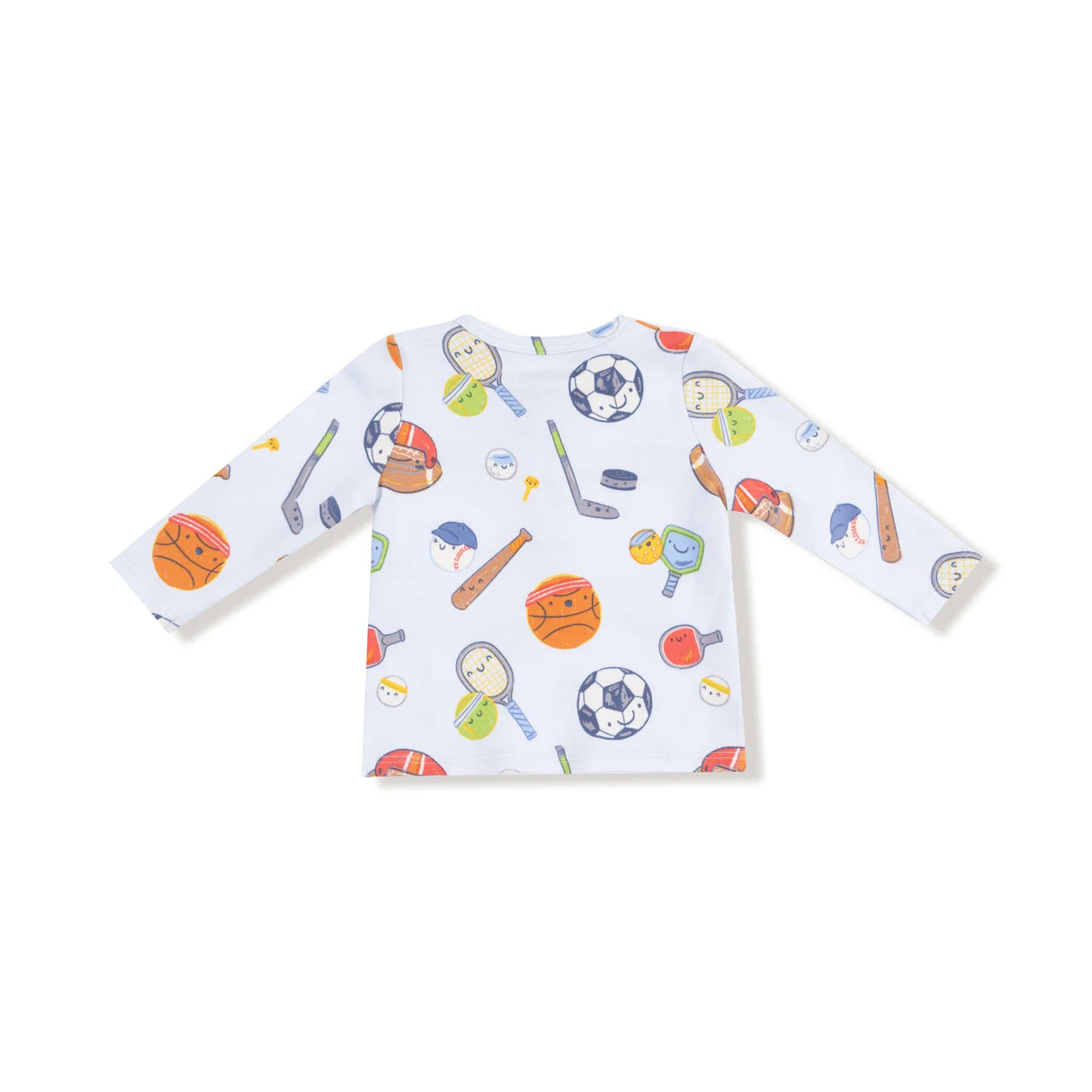 Long Sleeve Henley - Sports Ball Friends