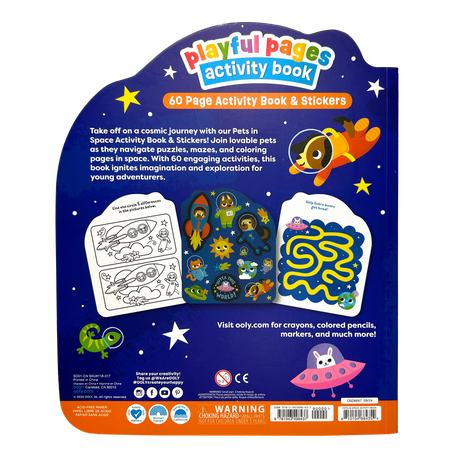 Playful Pages Activity Book - Pets in Space!