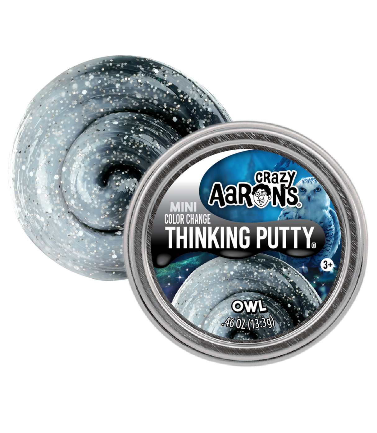 Crazy Aaron's Thinking Putty Mini Tin - Owl