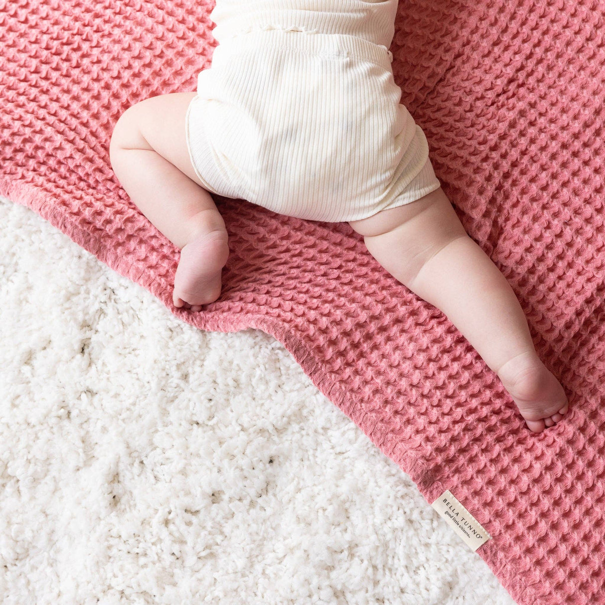 Waffle Baby Blanket - Watermelon