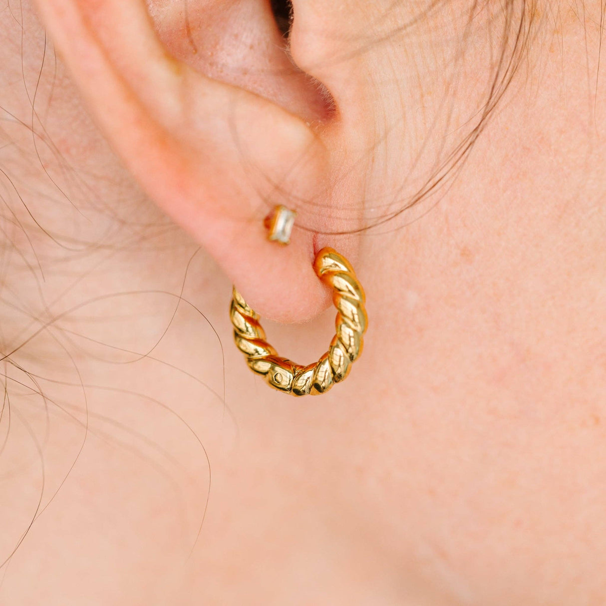 Pierced Co. Earrings - Rope Huggies
