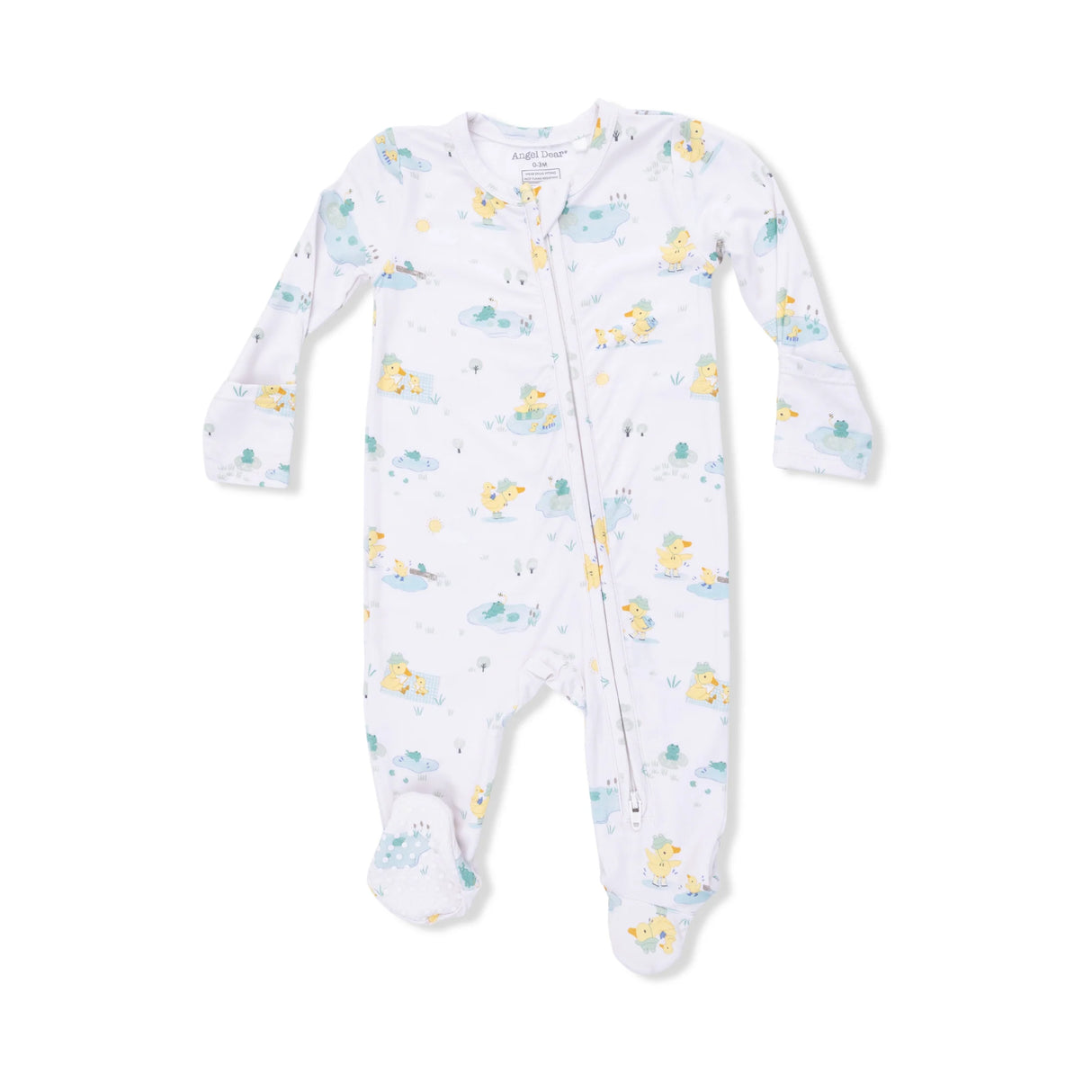 Zip Footie - Frog and Duck Pond