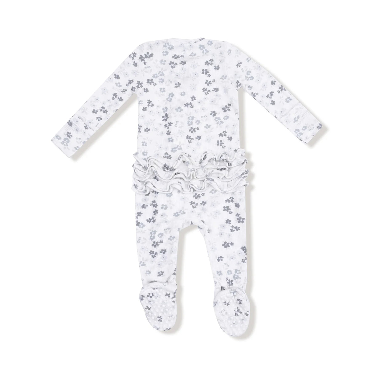 Ruffle Zip Footie - Caroline's Calico