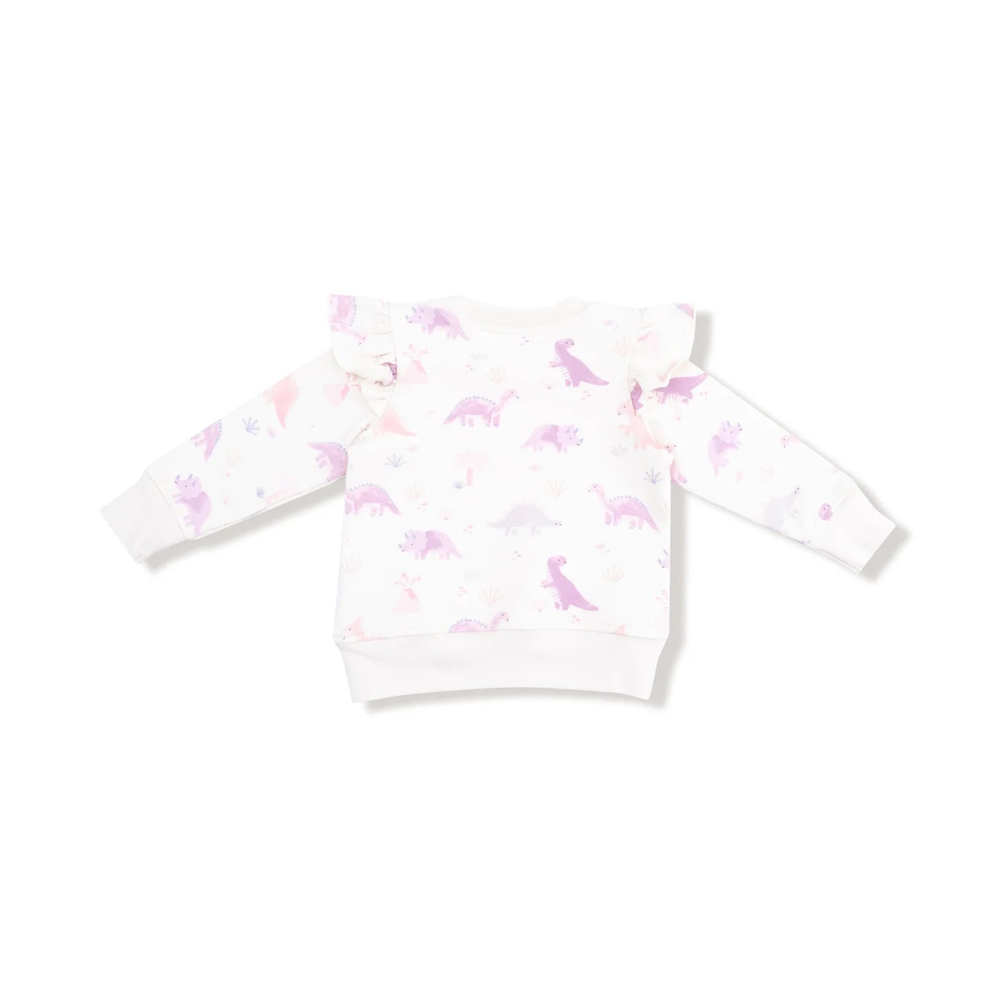 Ruffle Sweatshirt and Joggers - Soft Dinos
