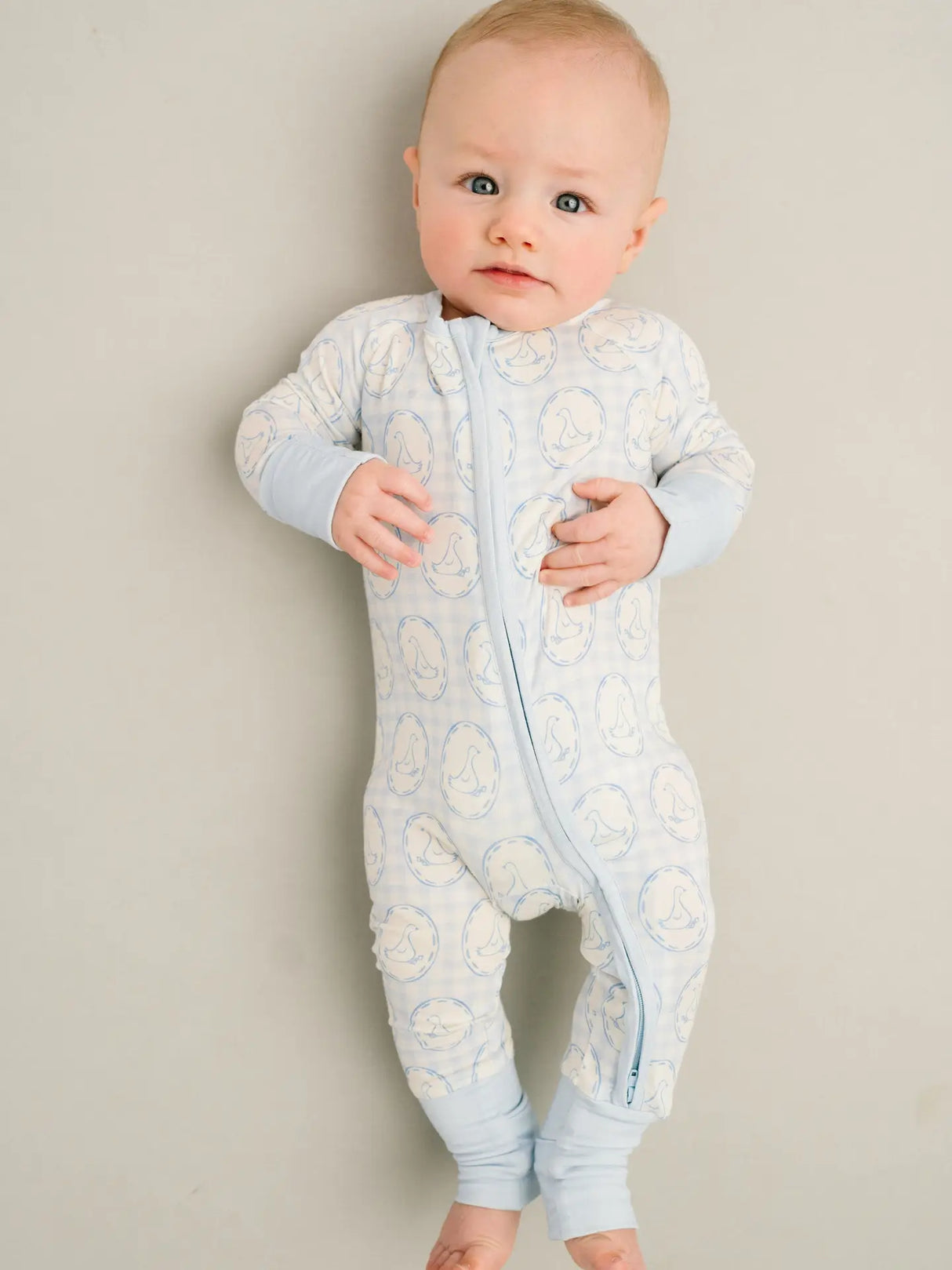 Bamboo Convertible Footie - Cottage Goose