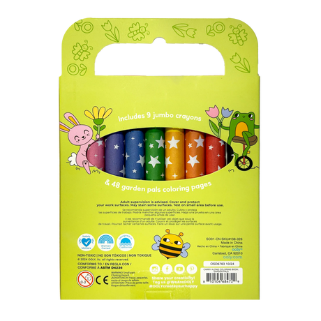 Carry Along Coloring Book Set - Garden Pals