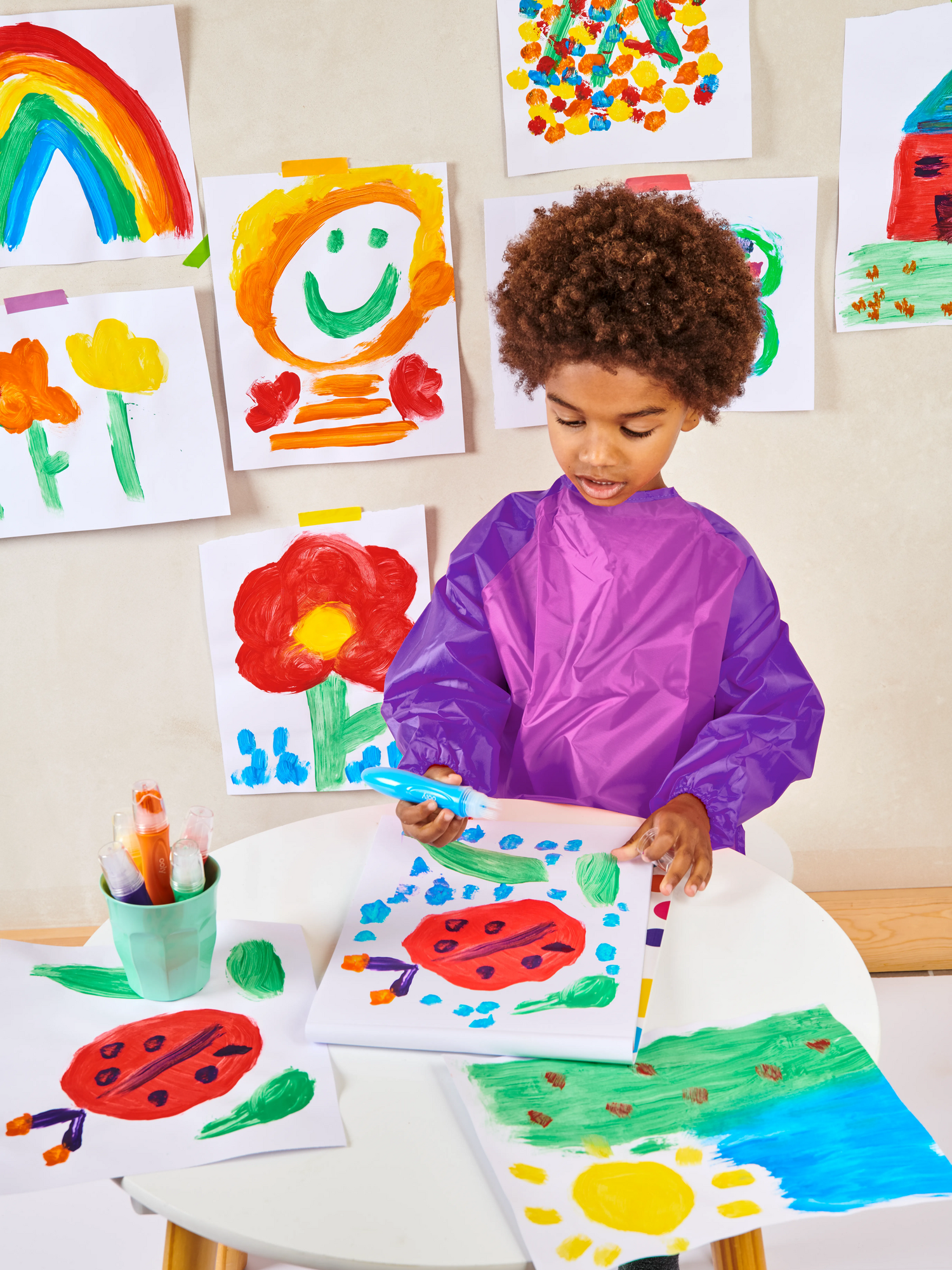 Easy Squeezy Squeezable Poster Paint Brushes