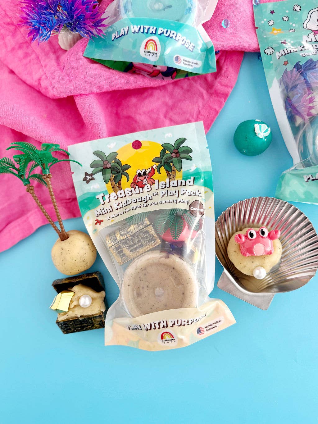 KidDough Mini Play Pack - Treasure Island