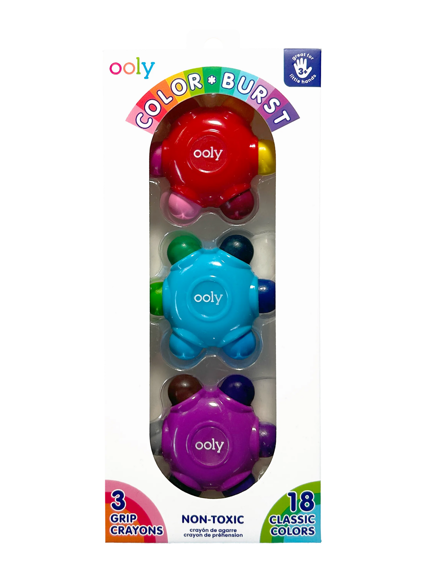 Color Burst Easy Grip Crayons